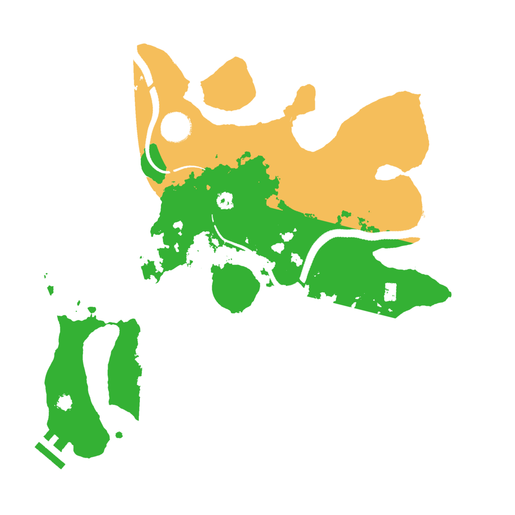 Biome Rust Map: Procedural Map, Size: 3000, Seed: 1235007326