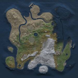 Thumbnail Rust Map: Procedural Map, Size: 3200, Seed: 2018185832, 12 Monuments