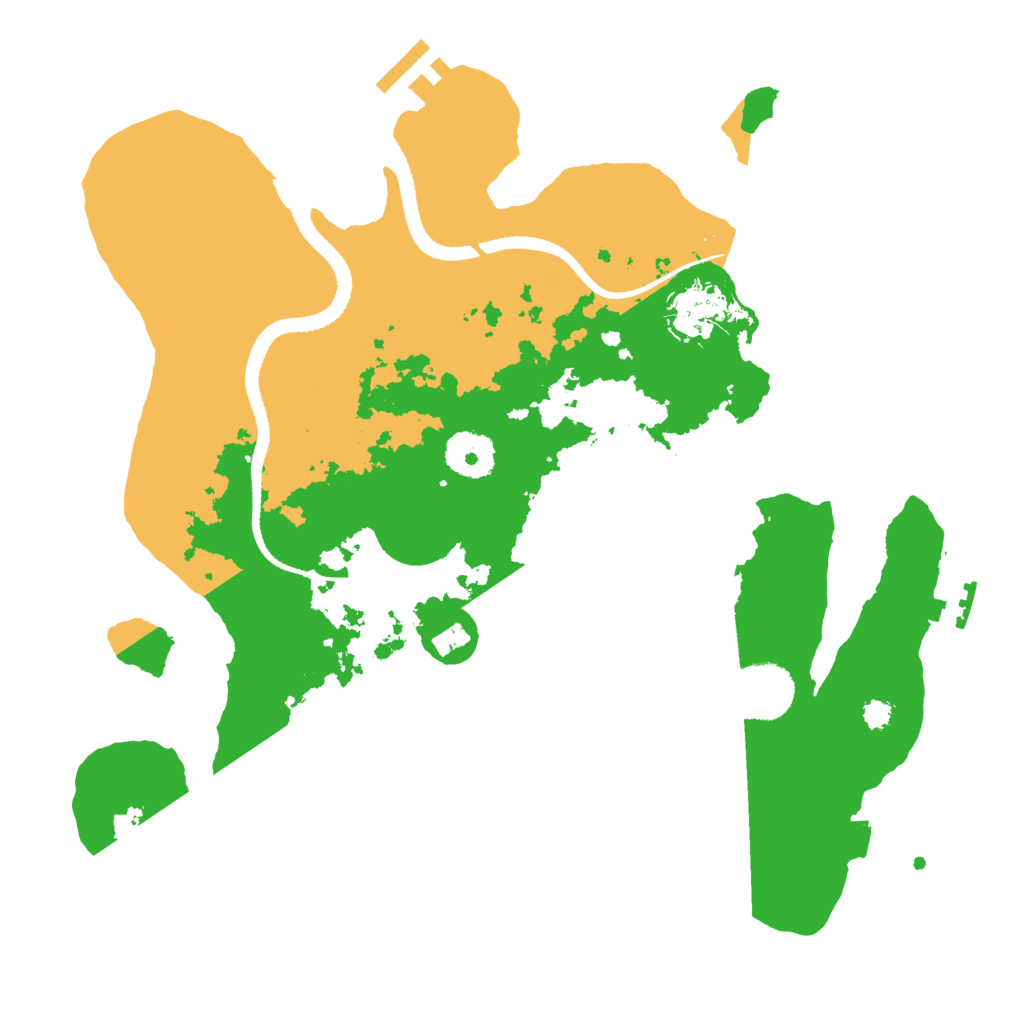 Biome Rust Map: Procedural Map, Size: 3200, Seed: 2018185832