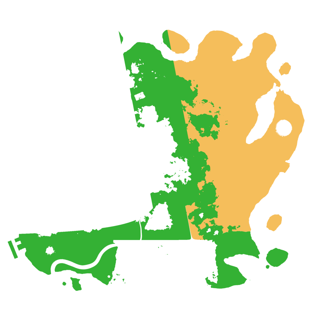 Biome Rust Map: Procedural Map, Size: 3500, Seed: 8690387