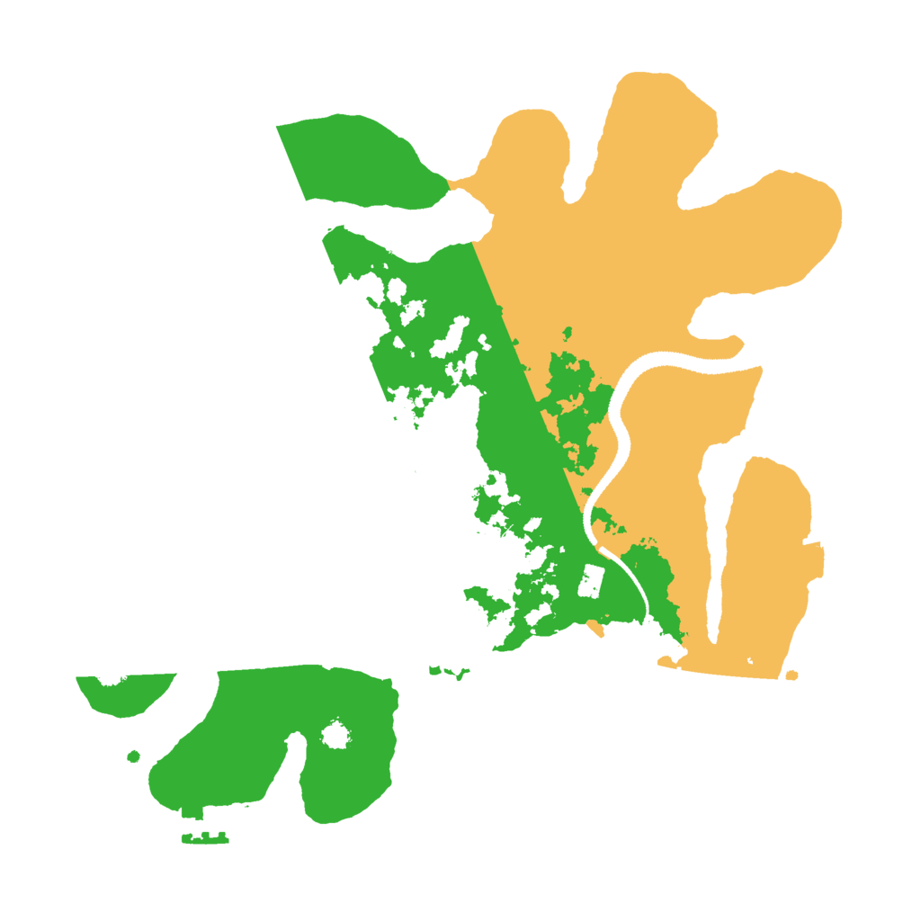 Biome Rust Map: Procedural Map, Size: 3000, Seed: 7423