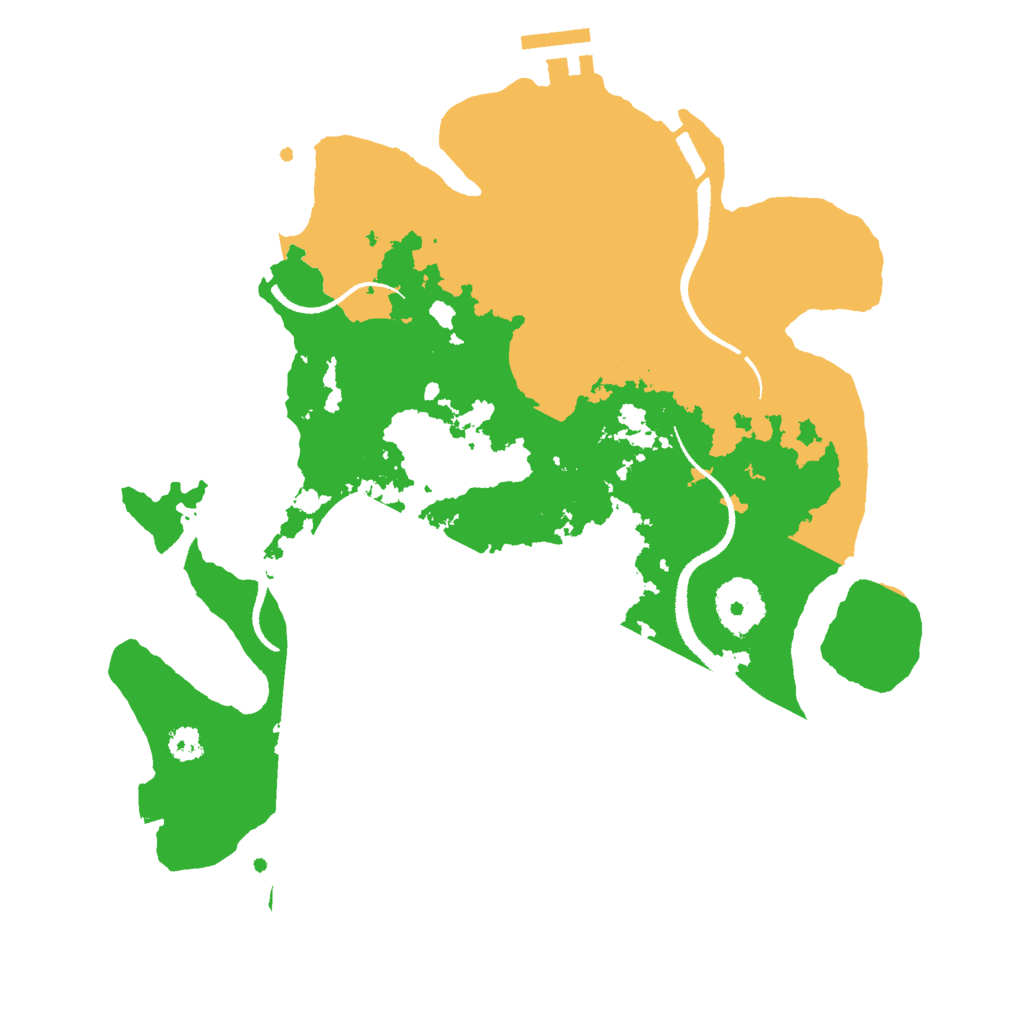 Biome Rust Map: Procedural Map, Size: 3000, Seed: 13253