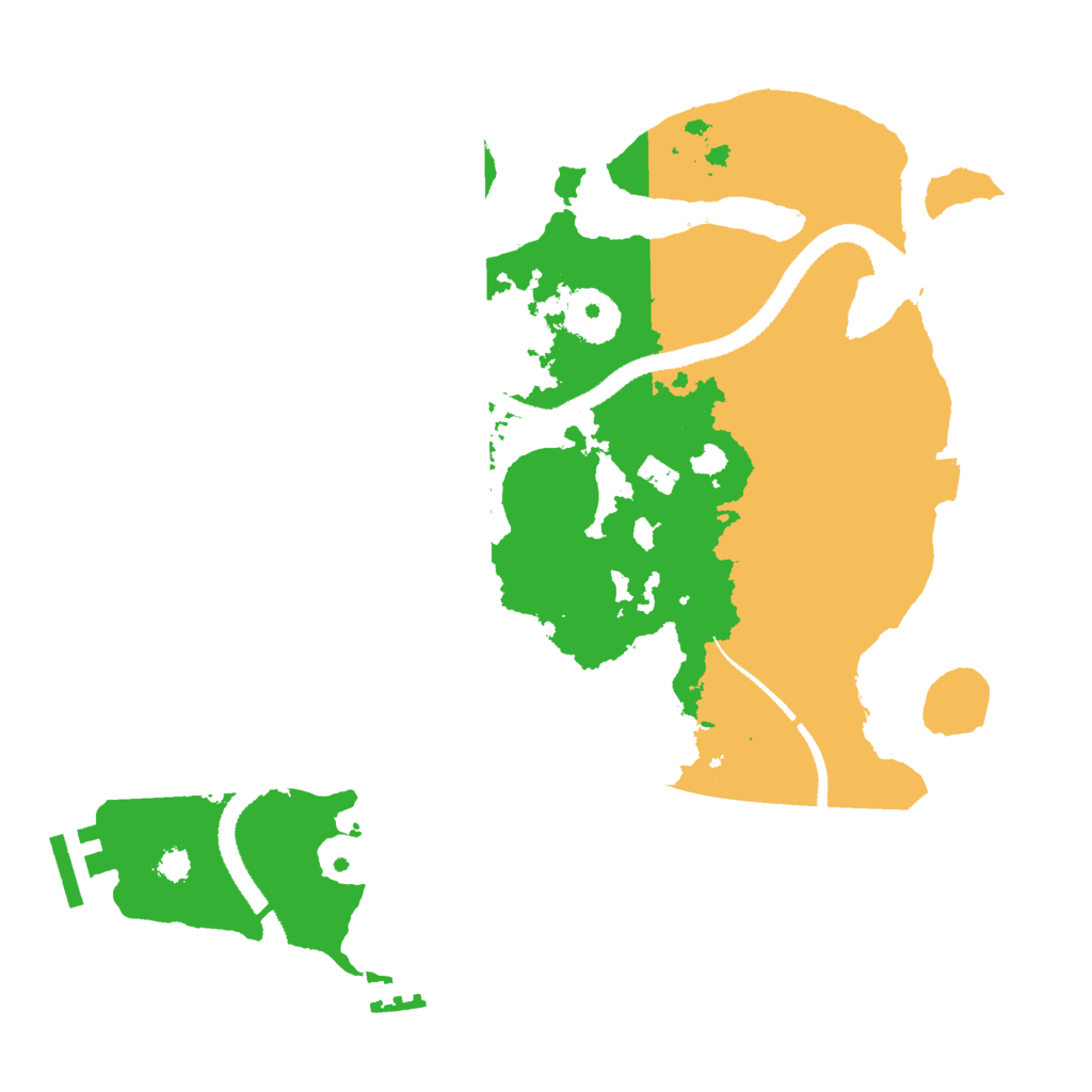 Biome Rust Map: Procedural Map, Size: 3000, Seed: 234524