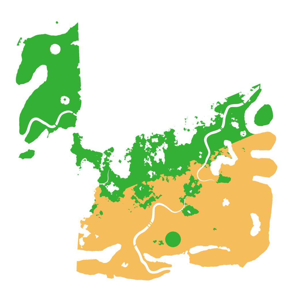 Biome Rust Map: Procedural Map, Size: 5000, Seed: 870855