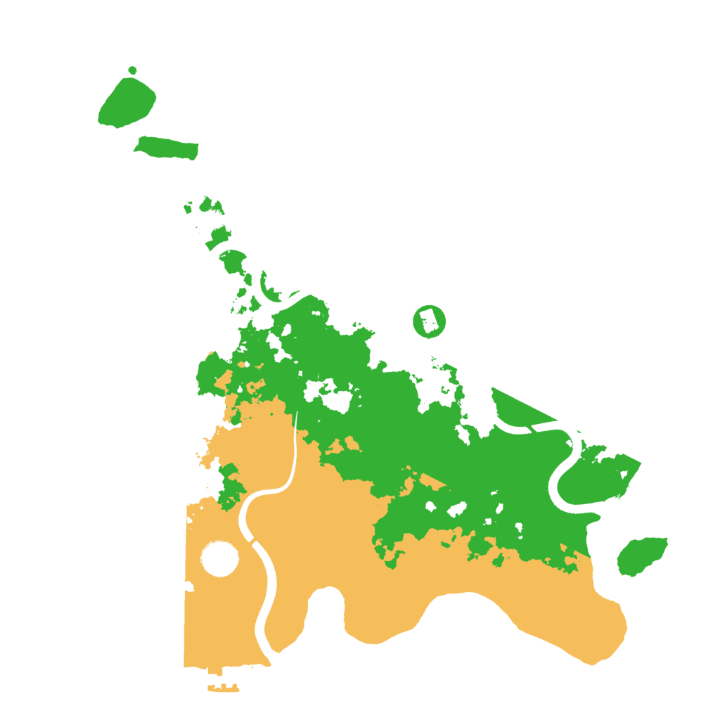 Biome Rust Map: Procedural Map, Size: 3500, Seed: 622613677