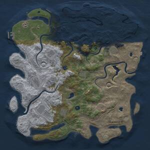 Thumbnail Rust Map: Procedural Map, Size: 4800, Seed: 1531674221, 16 Monuments