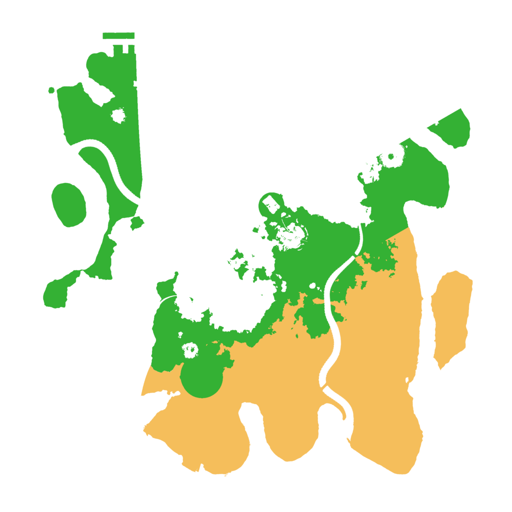 Biome Rust Map: Procedural Map, Size: 3250, Seed: 989759840