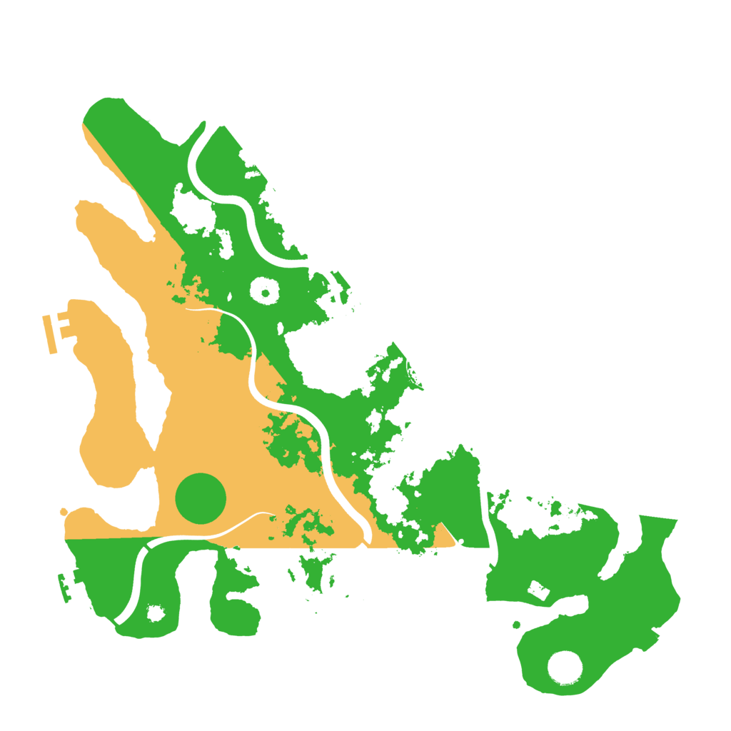 Biome Rust Map: Procedural Map, Size: 3800, Seed: 877548446