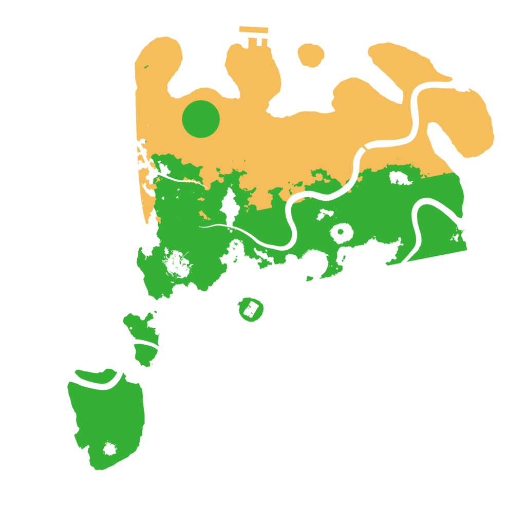 Biome Rust Map: Procedural Map, Size: 3700, Seed: 953995907
