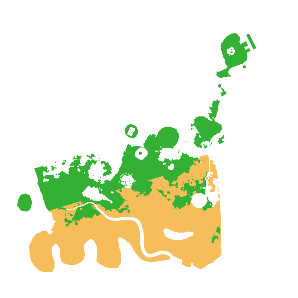 Biome Rust Map: Procedural Map, Size: 3700, Seed: 750961427