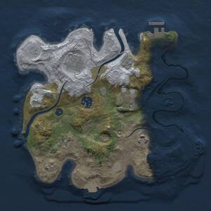 Thumbnail Rust Map: Procedural Map, Size: 2763, Seed: 1506199112, 11 Monuments