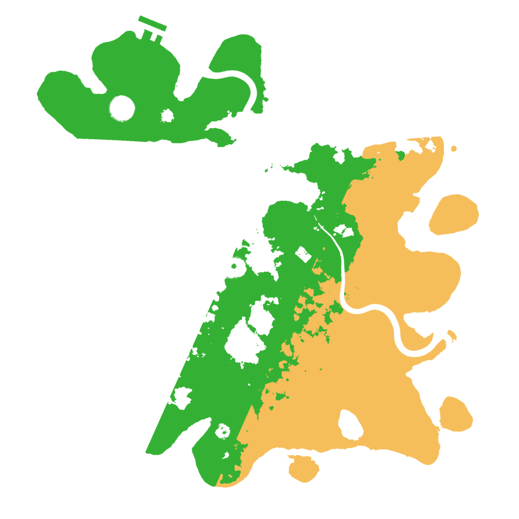Biome Rust Map: Procedural Map, Size: 3600, Seed: 881121198