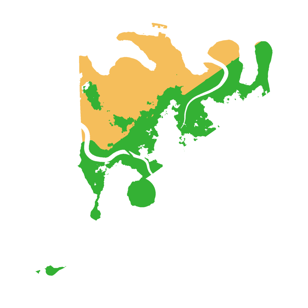 Biome Rust Map: Procedural Map, Size: 3000, Seed: 75868