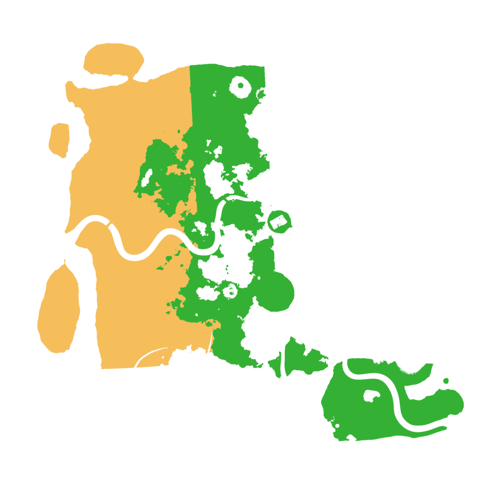 Biome Rust Map: Procedural Map, Size: 3500, Seed: 1800683816
