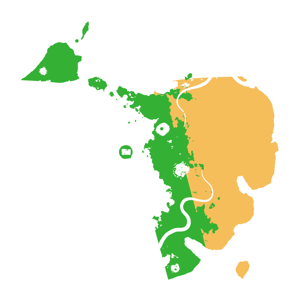 Biome Rust Map: Procedural Map, Size: 3500, Seed: 1121425274