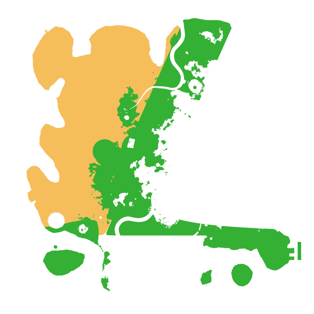 Biome Rust Map: Procedural Map, Size: 3500, Seed: 91534769