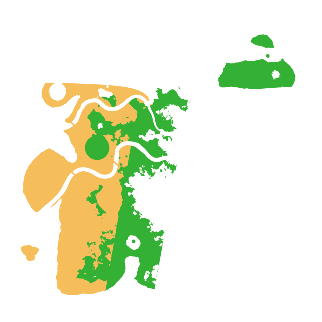Biome Rust Map: Procedural Map, Size: 3500, Seed: 1381120451