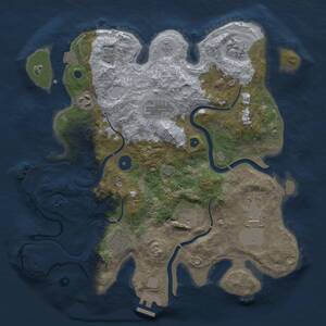 Thumbnail Rust Map: Procedural Map, Size: 3500, Seed: 356748219, 13 Monuments