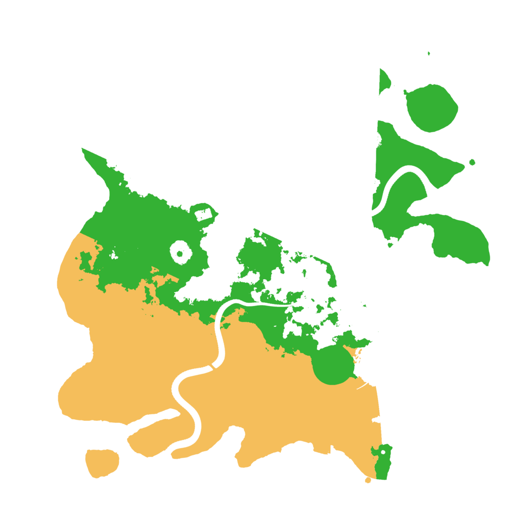 Biome Rust Map: Procedural Map, Size: 3500, Seed: 2104365866