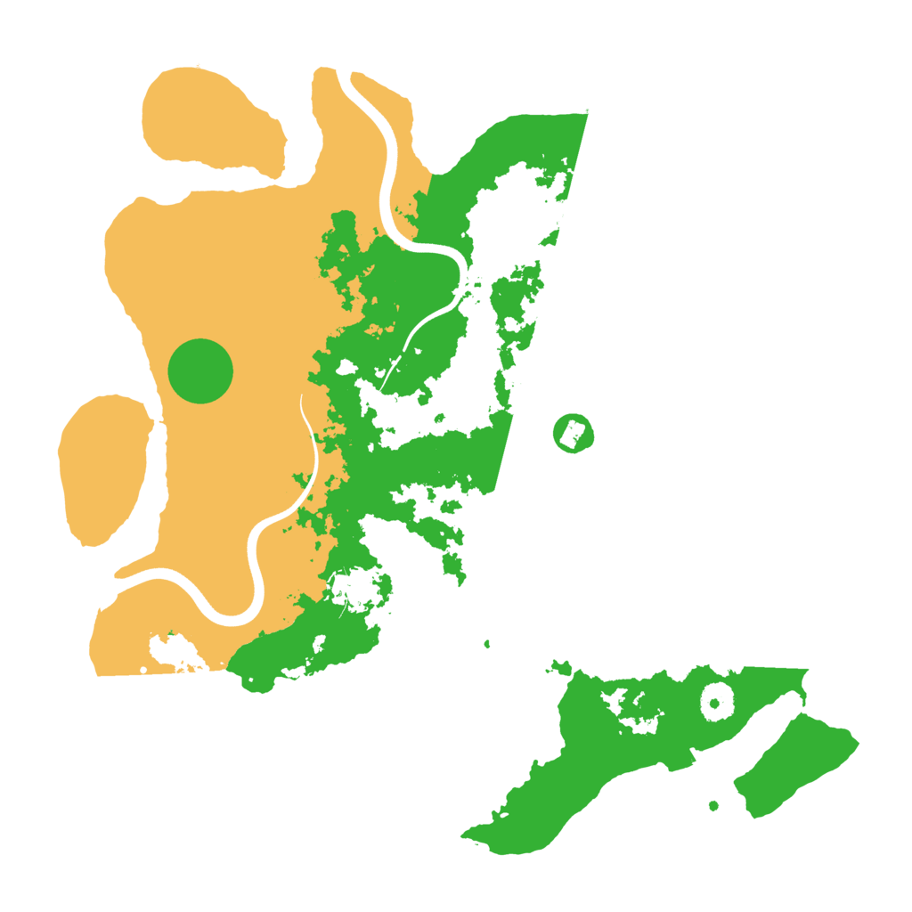 Biome Rust Map: Procedural Map, Size: 3700, Seed: 1329541319