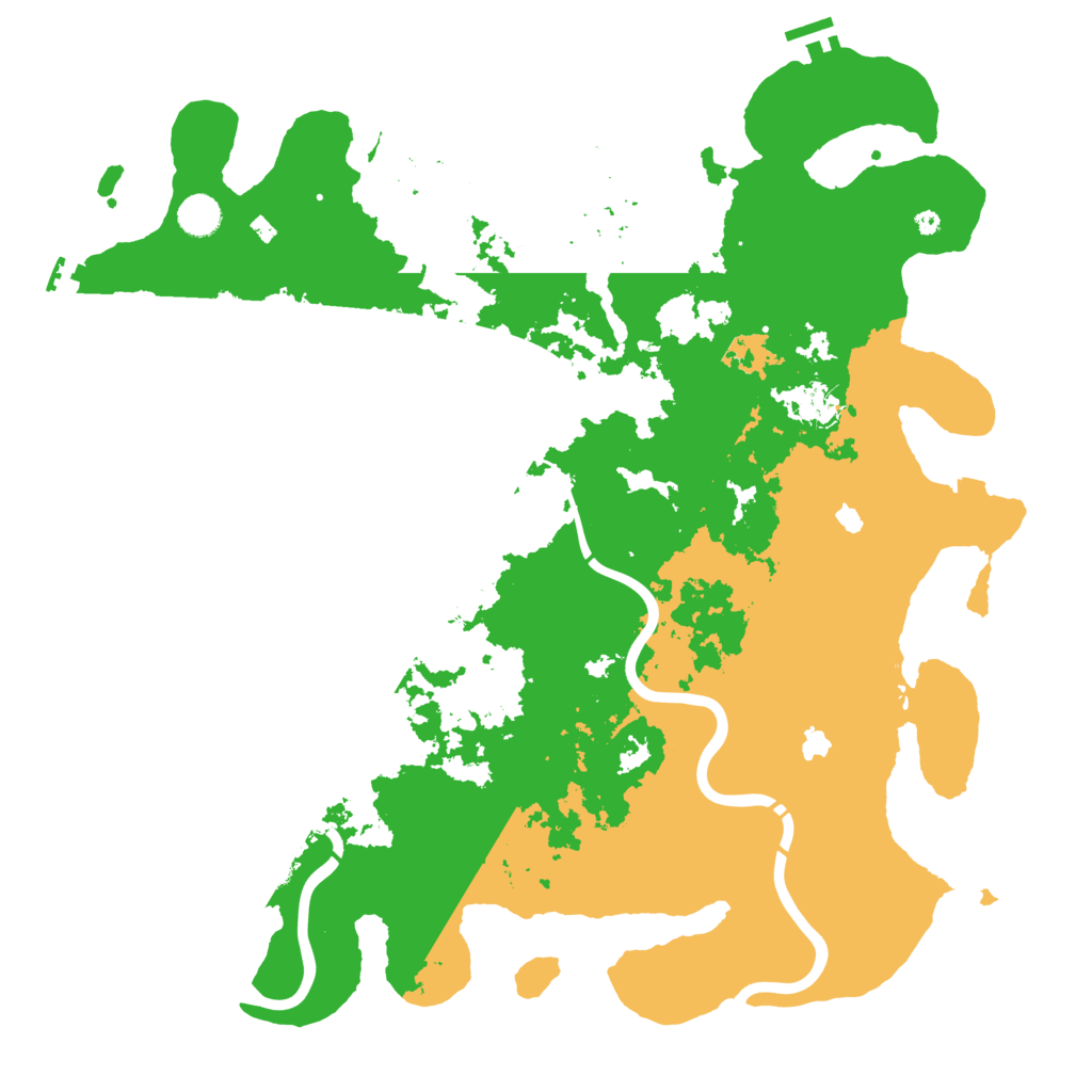 Biome Rust Map: Procedural Map, Size: 4500, Seed: 304592532