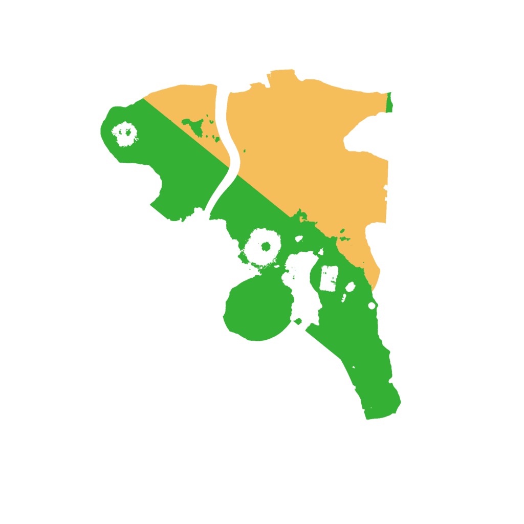 Biome Rust Map: Procedural Map, Size: 2200, Seed: 1005