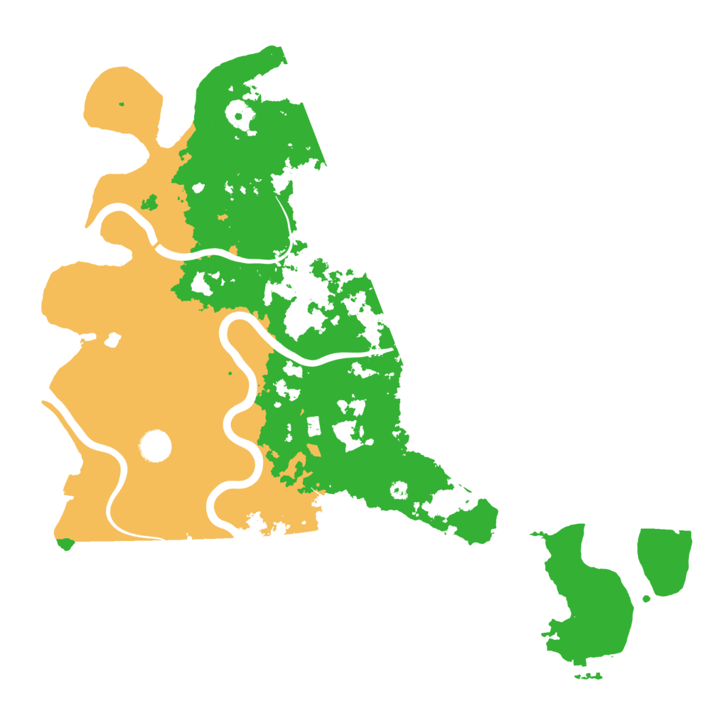 Biome Rust Map: Procedural Map, Size: 3998, Seed: 39999