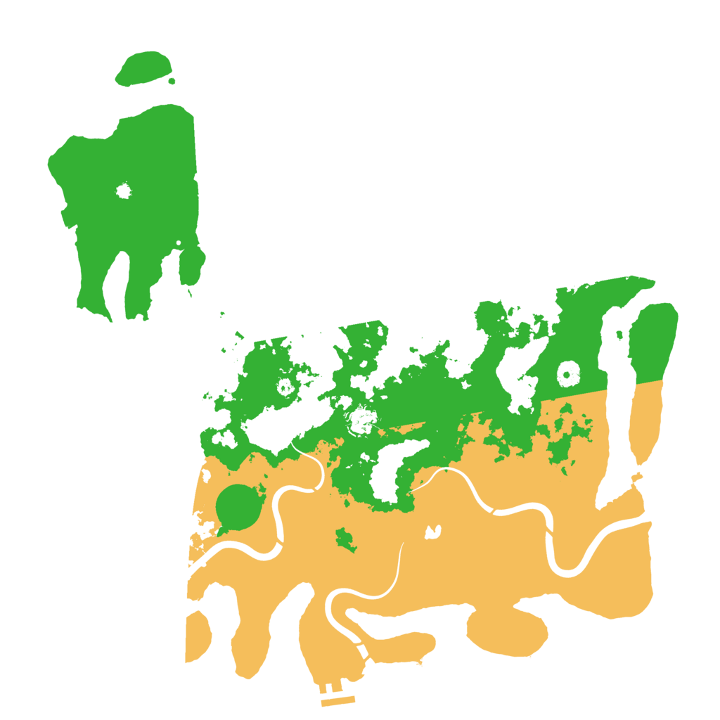 Biome Rust Map: Procedural Map, Size: 4300, Seed: 2095