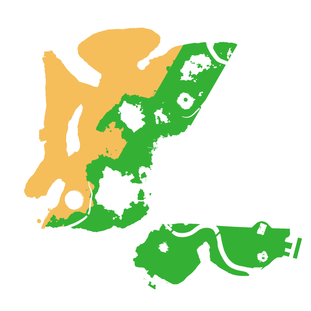 Biome Rust Map: Procedural Map, Size: 3000, Seed: 32456606