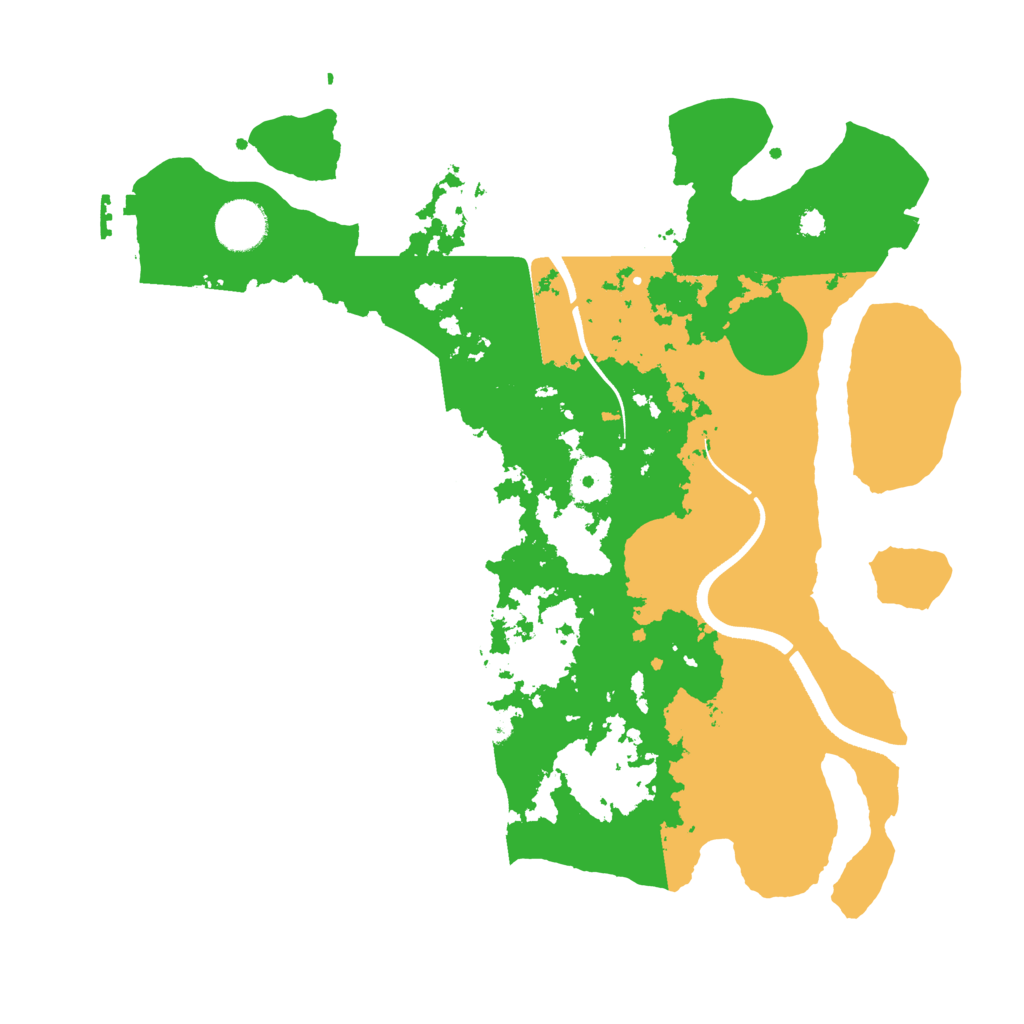 Biome Rust Map: Procedural Map, Size: 3500, Seed: 2002795534