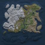 Thumbnail Rust Map: Procedural Map, Size: 3500, Seed: 2118547956, 10 Monuments