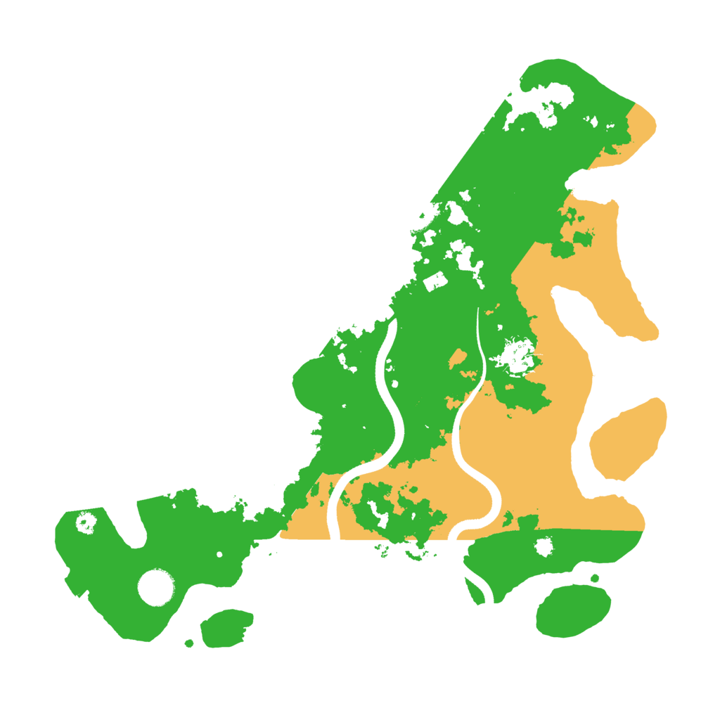 Biome Rust Map: Procedural Map, Size: 3500, Seed: 2118547956