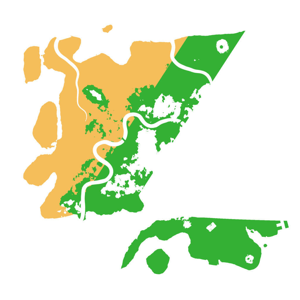 Biome Rust Map: Procedural Map, Size: 3500, Seed: 622613676