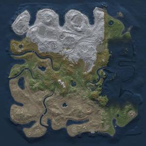Thumbnail Rust Map: Procedural Map, Size: 4250, Seed: 156948998, 16 Monuments