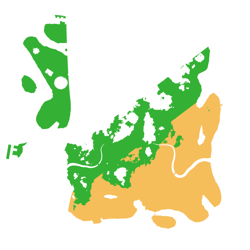 Biome Rust Map: Procedural Map, Size: 3500, Seed: 1279287173