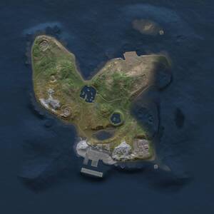 Thumbnail Rust Map: Procedural Map, Size: 2000, Seed: 454091448, 4 Monuments