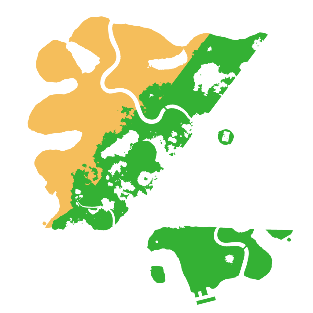 Biome Rust Map: Procedural Map, Size: 3300, Seed: 1467805535