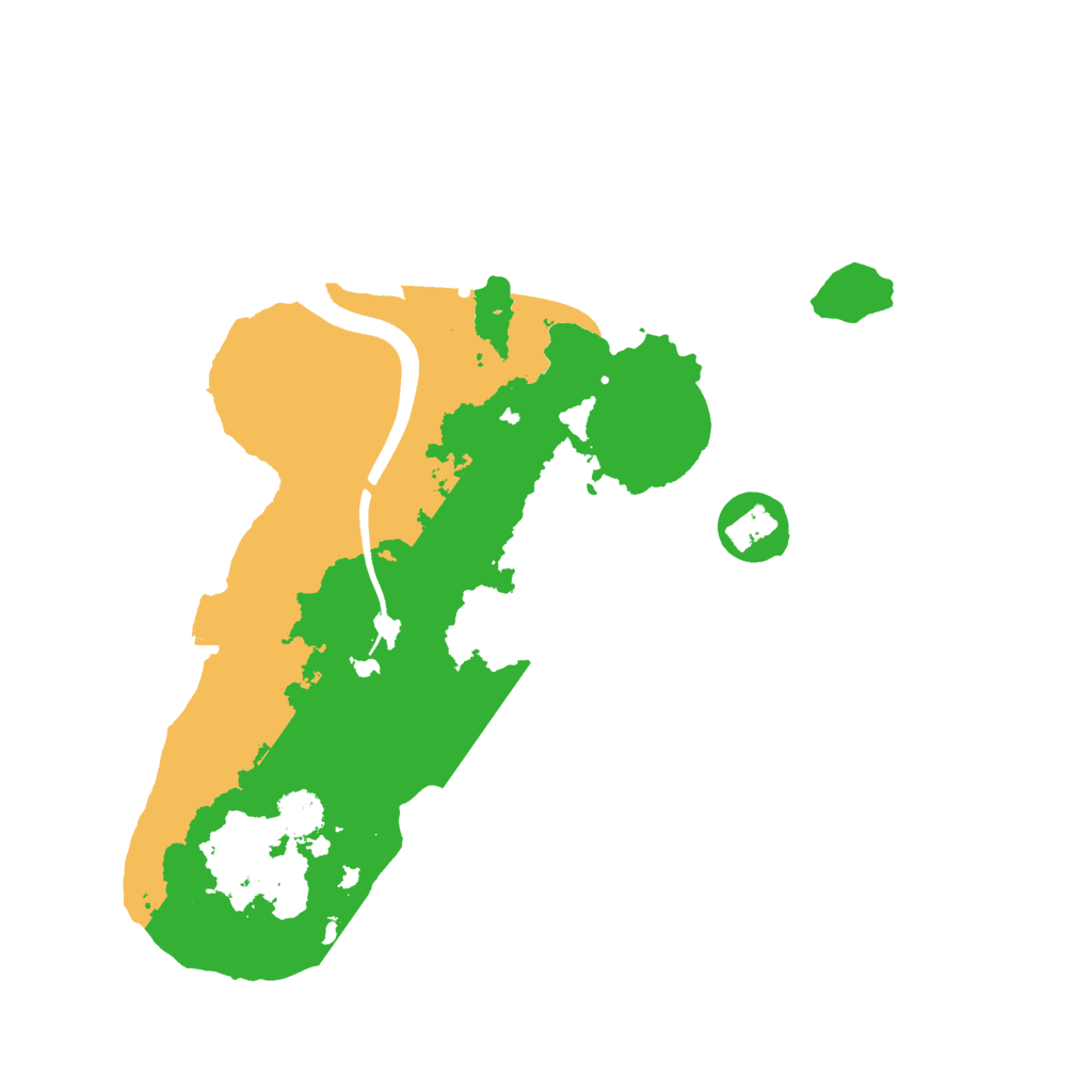 Biome Rust Map: Procedural Map, Size: 2500, Seed: 78619