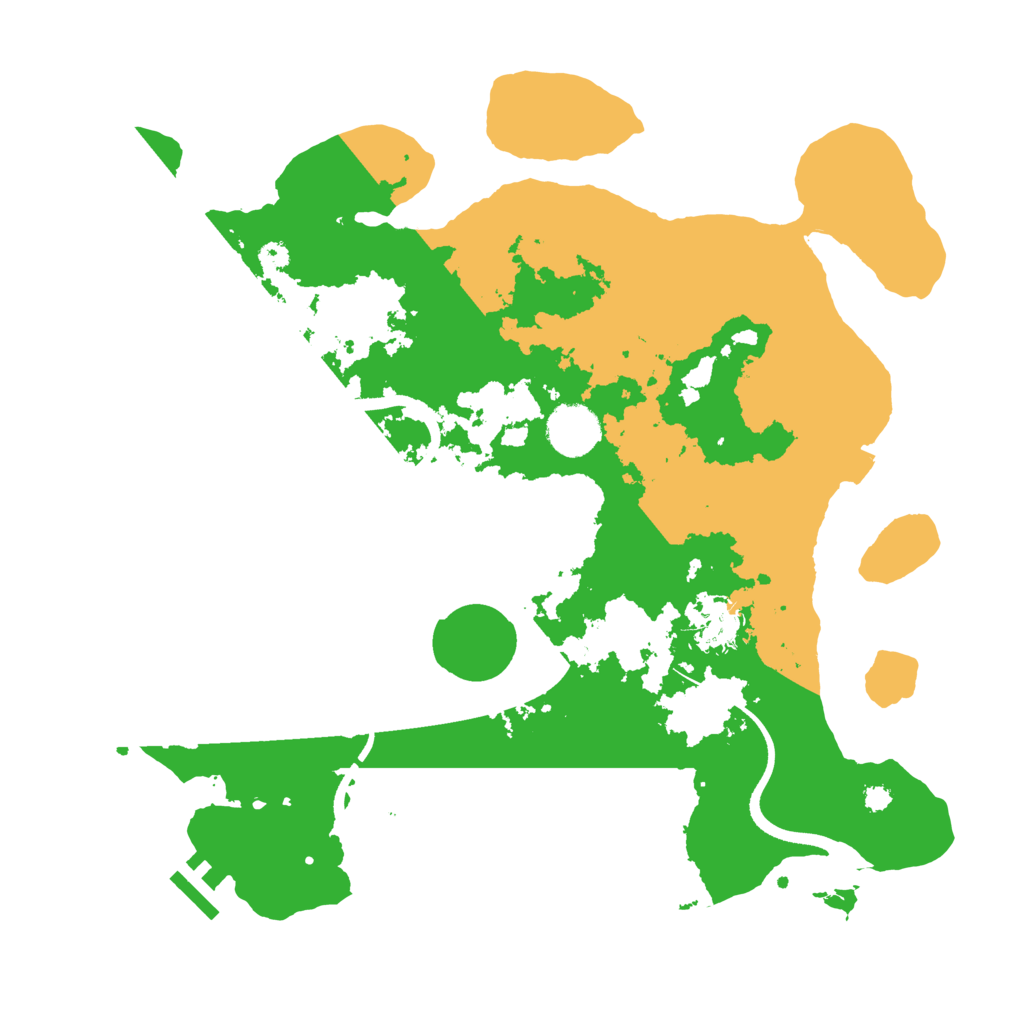 Biome Rust Map: Procedural Map, Size: 3500, Seed: 686018825