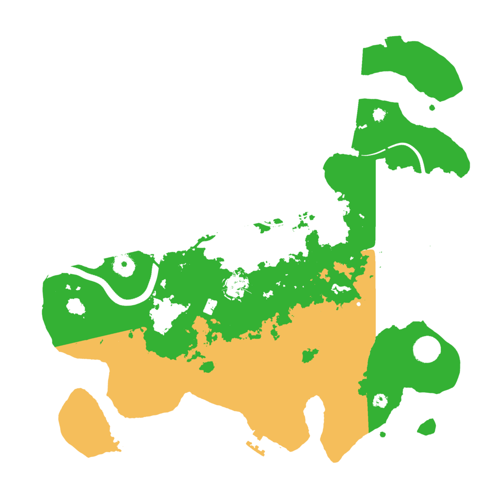 Biome Rust Map: Procedural Map, Size: 3500, Seed: 11344581