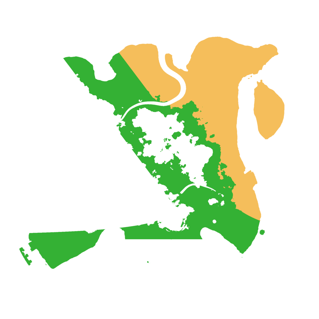 Biome Rust Map: Procedural Map, Size: 2500, Seed: 1576584384