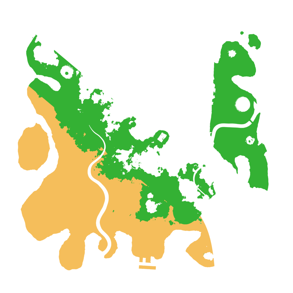 Biome Rust Map: Procedural Map, Size: 3500, Seed: 85033520
