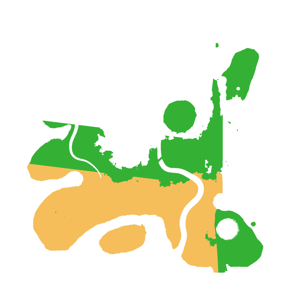 Biome Rust Map: Procedural Map, Size: 2500, Seed: 1424561694