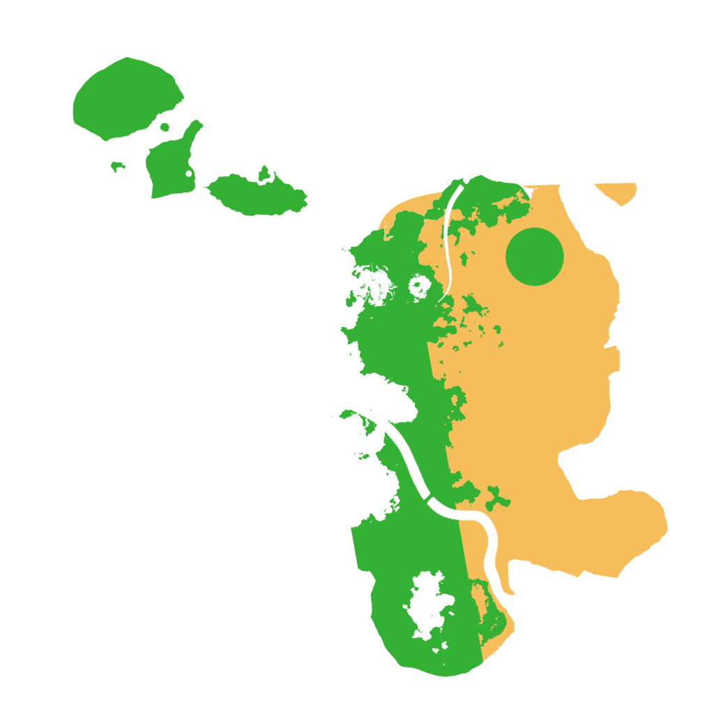 Biome Rust Map: Procedural Map, Size: 3250, Seed: 13988