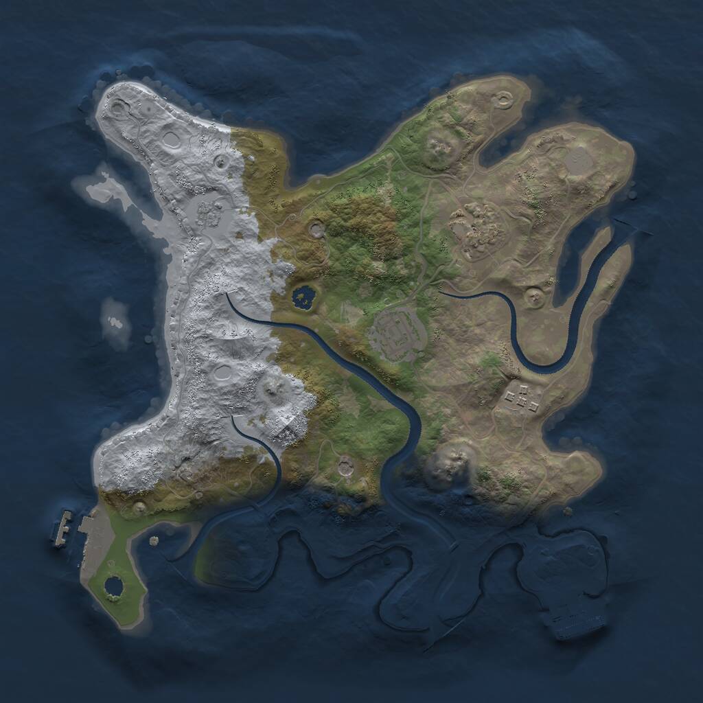 Rust Map: Procedural Map, Size: 3000, Seed: 1567698807, 8 Monuments