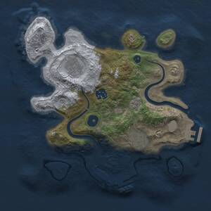 Thumbnail Rust Map: Procedural Map, Size: 2800, Seed: 928548488, 8 Monuments