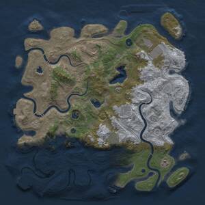 Thumbnail Rust Map: Procedural Map, Size: 4250, Seed: 31488, 14 Monuments