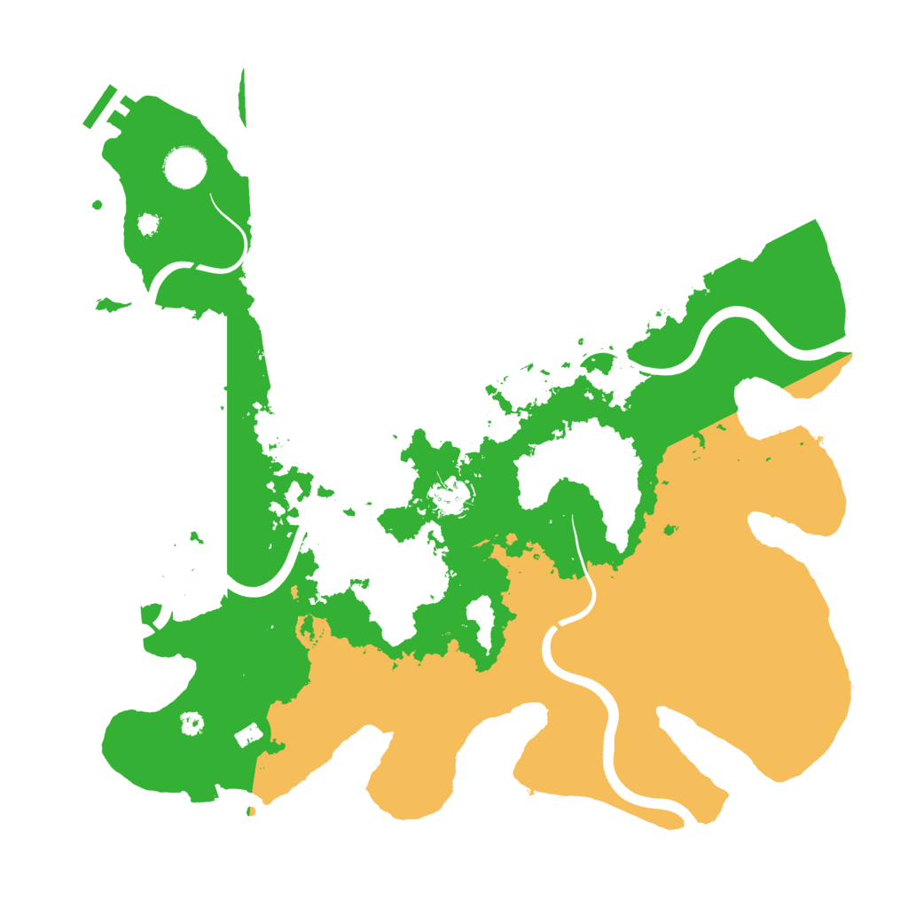 Biome Rust Map: Procedural Map, Size: 3800, Seed: 53200