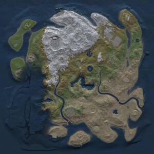 Thumbnail Rust Map: Procedural Map, Size: 4000, Seed: 1481915606, 14 Monuments