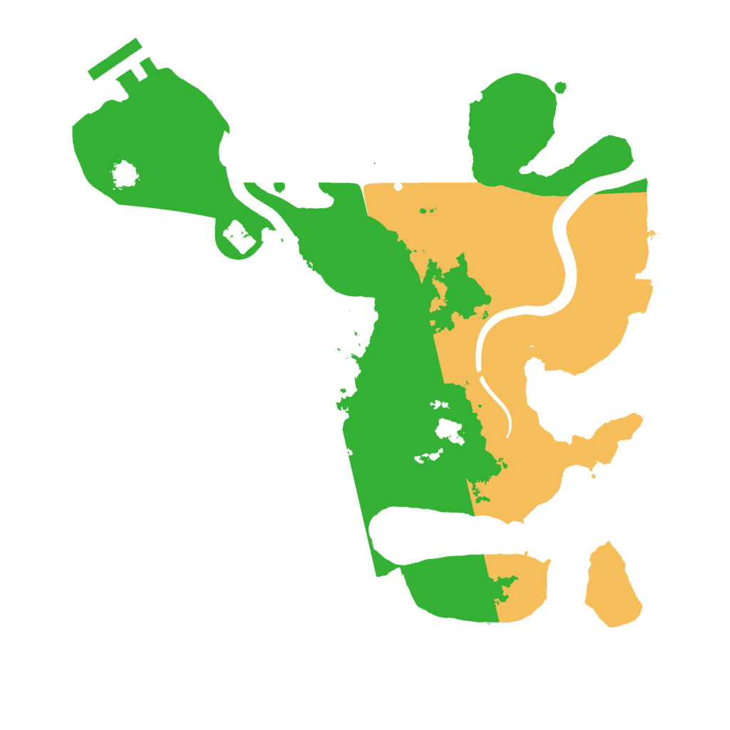 Biome Rust Map: Procedural Map, Size: 2500, Seed: 37559948